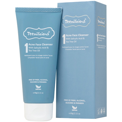 Gel rửa mặt ngừa mụn, sạch bã nhờn Teenilicious 60g
